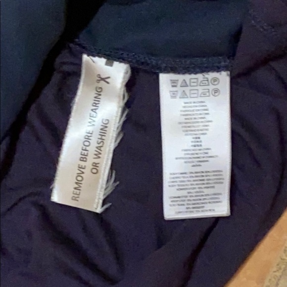 Michael Kors Navy Long Sleeve Blouse Size M - Picture 3 of 6